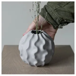 Storefactory Dekoobjekt Vase Malmbäck - hellgrau
