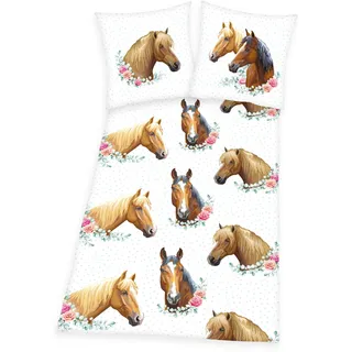 Herding Young Collection Young Collection Pferd Renforcé weiß 135 x 200 cm + 80 x 80 cm