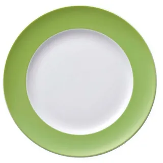 Thomas Porzellan Frühstücksteller Frühstücksteller 22 cm - SUNNY DAY Apple Green - 1 Stück, (1 St), Porzellan, spülmaschinenfest und mikrowellengeeignet grün
