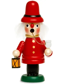 SIKORA Mini Räuchermännchen aus Holz Räucherfigur Deko Weihnachtsfigur - RM-G, Farbe/Modell:G6 Nachtwächter rot, Höhe in cm:Höhe ca. 12 cm