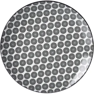 Geschirr Takeo Circles Frühstücksteller 1 St schwarz