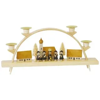 GLÄSSER SEIFFEN Schwibbogen inkl. Kerzen Motivauswahl H. 17cm, B. 34cm