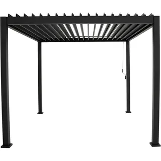 MIRADOR Pergola Deluxe ca. 300x250x300 cm Schwarz
