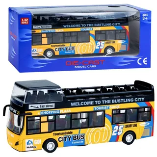 Metall-Doppeldeckerbus ZA2094 - gelb