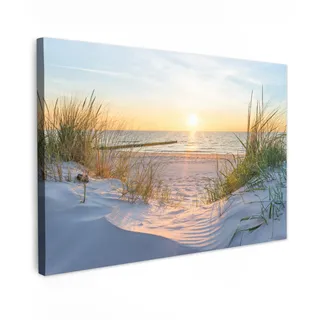 MuchoWow© Wandbilder Wohnzimmer Wanddeko Schlafzimmer Zimmerdeko Fotowand | 60x40 cm - Zimmer Deko Wand Dekoration Wall Art Strandbilder - Stranddeko - Strandbild - Strand und Meer - Maritime