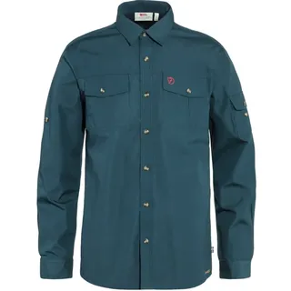 Fjällräven Singi Trekking Shirt Langarmhemd Mountain Blue M