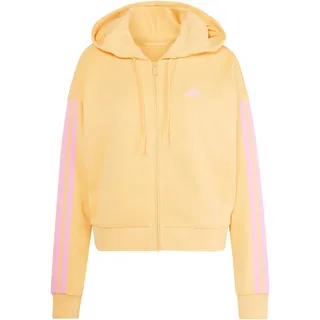 adidas Damen French Terry Full Zip Jacke (Größe S, orange)