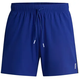 BOSS Herren Solid Swim Trunk with Iconic Side Stripe Badehose (1er Pack) - XL