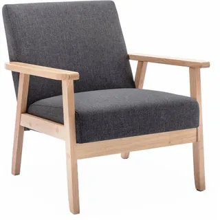 ALICE'S HOME Sessel Isak Polyester 64 x 73 x 69,5 cm Dunkelgrau