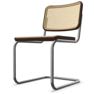 THONET S 32 V Freischwinger Nussbaum lackiert