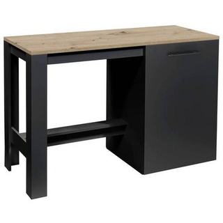 MID.YOU Kücheninsel Schwarz, Sonoma Eiche Kunststoff nur wie online abgebildet bestellbar 138x91x56 cm Küchen, Küchenmöbel, Kücheninseln