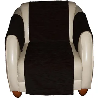 Wirth Sofahusse WIRTH "Miriam", schwarz, Kunstfaser, Hussen, Sofahusse, 2-er Set, Armlehnenschoner, Maß: 60 x 40 cm, 2 Stück