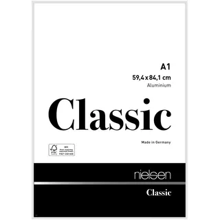 Nielsen Bilderrahmen Classic Aluminium Weiß glanz / 59,4 x 84,1 (A1)
