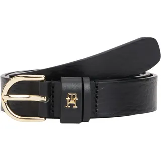 Tommy Hilfiger Damengürtel Leder schwarz 80 cm
