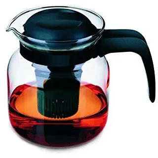 Simax 8593419327582 Matura Teekanne mit Tee-Einsatz aus Kunststoff, 1,5 l, Einheitsgröße, transparent