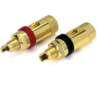 Dynavox Bananeneinbaubuchsen Pro V vergoldet, 2er-Set