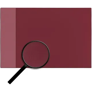alles-meine.de GmbH Schreibtischunterlage - Größe & Modell & Farbwahl - 53 cm * 40 cm - Unterlage - Leder Effekt - weinrot/Bordeaux rot/dunkelrot - abwischbar - rutschfest - ..