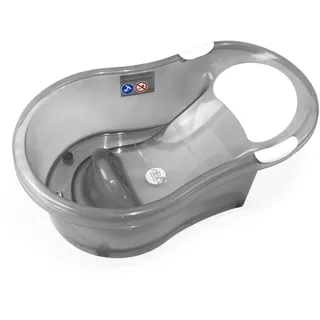dBb Remond Babywanne, 0 - 6 Monate, mit integriertem Badesitz, transparent Grau