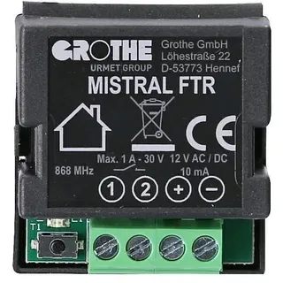 Grothe Funk-Türöffner-Relais RW150m 868,35 MHz Schwarz