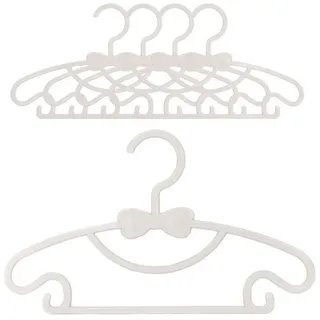 Intirilife Kleiderbügel, (Set, 5-tlg), 5x Kinderkleiderbügel für Kleidung von Babys Kleinkinder weiß