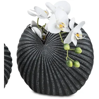 formano Dekovase Anthrazit, Farbe: Grau, Höhe: 22cm grau