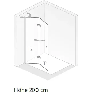 HSK Walk In Exkusiv 2.0 Drehfalttür 48206xxx