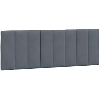 vidaXL Kopfteil-Kissen "Hanko" Dunkelgrau 140 cm Samt