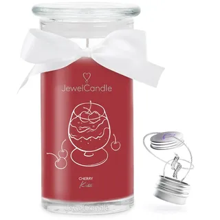 JewelCandle Cherry Kiss Duftkerze 400 g pink/silber