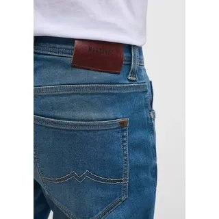Mustang Oregon Slim K Jeans in mittelblauer Uesd-Waschung-W40 / L30