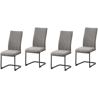 Hti-Living Esszimmerstuhl LennyP Polyester Braun 4er Set