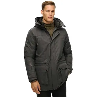 Superdry City Tweed Jacke - Grey Herringbone - L