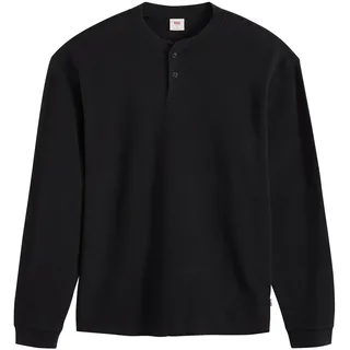 Levi's Relax Button Henley schwarz XL
