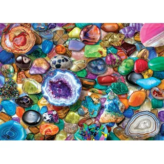 Peter Pauper Press Crystals and Gemstones 1000 Piece Jigsaw Puzzle