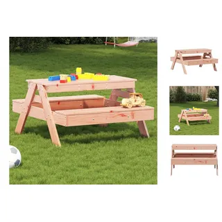 vidaXL Gartentisch Picknicktisch für Kinder 88x97x52 cm Massivholz Douglasie braun