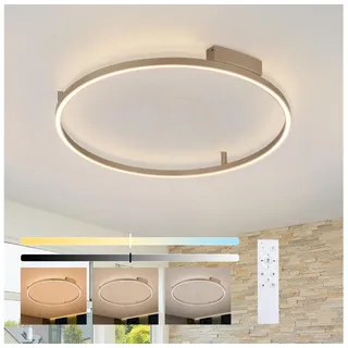 Brilagi - Dimmbare LED-Leuchte PORTOFINO LED/60W/230V Ø 80 cm beige + Fernbedienung - Beige