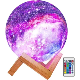 15 Cm Große 3d-led-nachtlampe, Nachttischlampe Mit 16 Farben