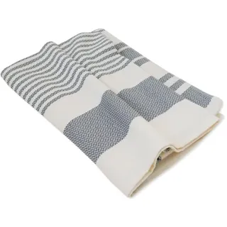 Framsohn Leichte Wohndecke Boho Living Zick-Zack in Grau - (L) 200 x (B) 155 cm | Gr.: onesize