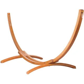 LA SIESTA® - Hängematten Gestell aus Holz für Indoor und Outdoor. Gestell aus FSC®-zertifiziertem Eukalyptus für Doppel-Hängematten (Maera Eukalyptus)
