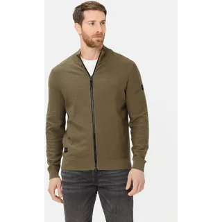 CAMEL ACTIVE Strickjacke aus reiner Baumwolle oliv 4XL