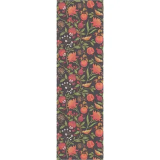 EKELUND MASTER WEAVERS 1692 Tischläufer Fruktrik 35x120 cm, Pixel gewebt (6-farbig) orange