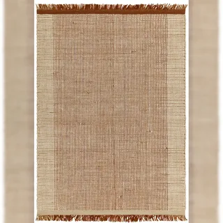 KADIMA DESIGN PISA Wollteppich 160 x 230 cm Terrakotta