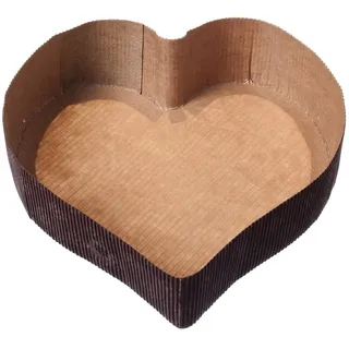 Pro DP 600 Einwegbackformen Herzbackformen Papierbackformen Einmal Backform Herz Herzmotiv Herzform 17,5cm x 4,5cm - Inkl. Verpackungslizenz in D.