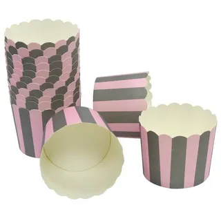 Frau WUNDERVoll Muffinform Muffin Backformenk, groß Durchmesser 6,1 cm, rosa-, (100-tlg)