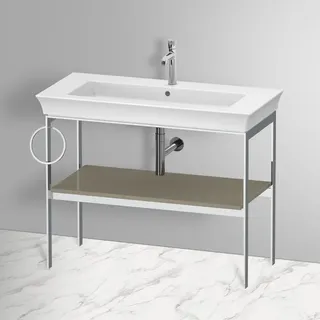 Duravit Waschtisch-Konsole 98,4 x 45 cm Steingrau Hochglanz