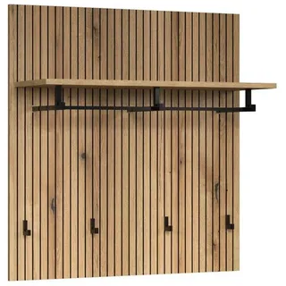Home Affaire Garderobenpaneel Amrum 80 x 84 x 28 cm Braun/Eiche