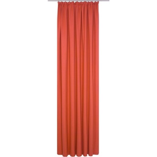 Vorhang WirthNatur, Wirth, Kräuselband (1 St), blickdicht, 1-lagig rot 130 cm x 145 cm