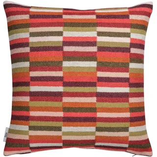 RØROS TWEED - Ida - Kissen aus norwegischer Lammwolle - Design von Anderssen & Voll - Kissenmaße: 50 x 50 cm (50 x 50 cm, 106001 - Red Shades)