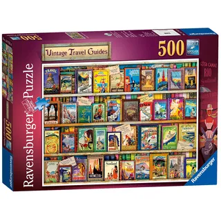 Ravensburger Puzzle 500 Teile - Vintage Travel Guides 500p