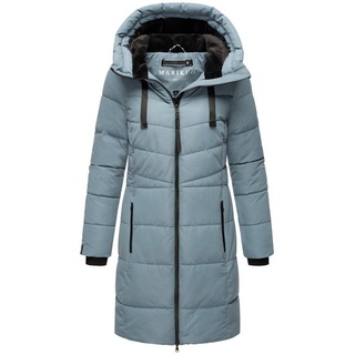 Marikoo Winterjacke Natsukoo XVI Stepp Mantel mit großer Kapuze blau XS