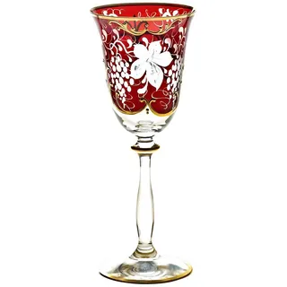Weinglas Weinkelch Römer Glas Golden Grape 150 ml aufwendig Handbemalt Hochwertiges Glas